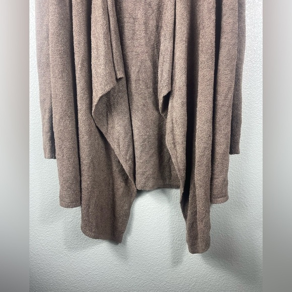 Barefoot Dreams Womens CozyChic Lite Calypso Wrap L\XL Brown Cardigan Bamboo - Picture 5 of 8